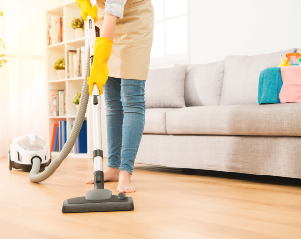 Vacuuming rugs and carpets regularly helps keep your home's IAQ clean and healthy. 