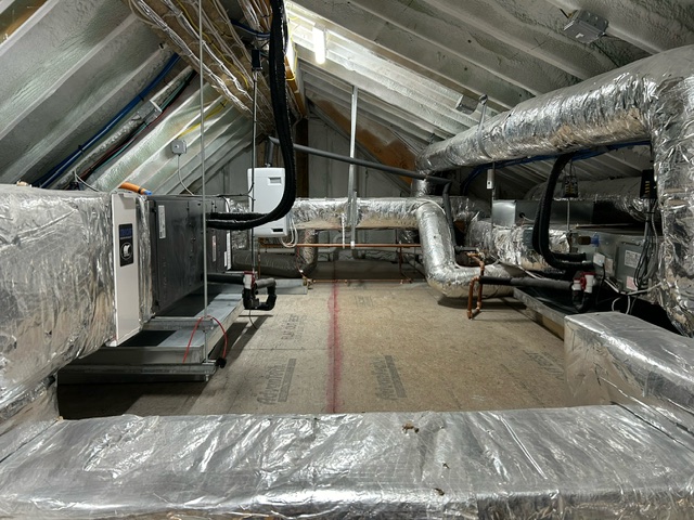 Energy-efficient heat pump installation by National Refrigeration.